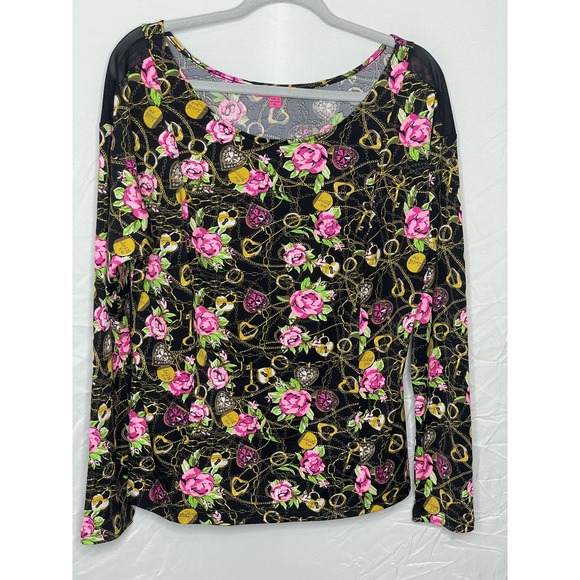 Betsey Johnson Secret Gardan Floral Top Size XL - Picture 1 of 4